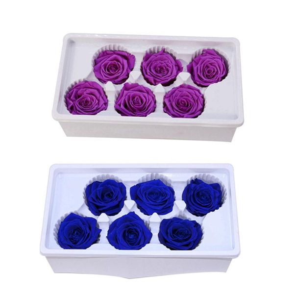 decorative flowers & wreaths 2set eternal roses heads,real natural fresh preserved rose,forever rose,immortal flower material purple blue 
decorative flowers & wreaths 2set eternal roses heads,real natural fresh preserved rose,forever rose,immortal flower material purple blue