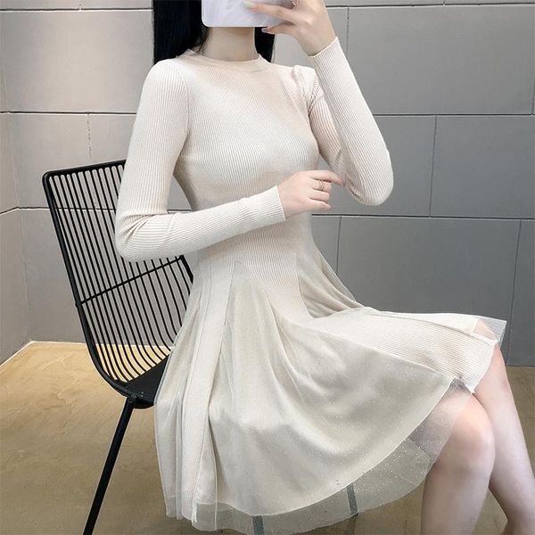casual dresses women long sleeve sweater dress hem autumn winter o-neck a line short mini knitted, Black;gray
casual dresses women long sleeve sweater dress hem autumn winter o-neck a line short mini knitted, Black;gray