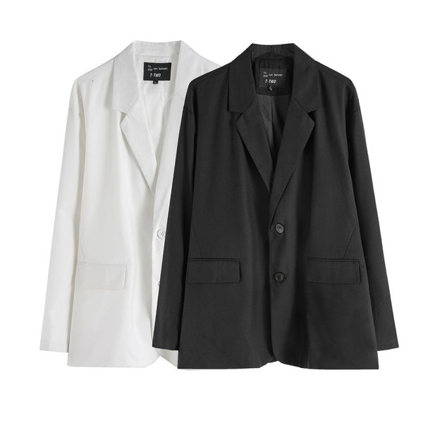 men's jackets original solid streetwear black jacket male and female loose single breasted autumn casual suit, Black;brown
men's jackets original solid streetwear black jacket male and female loose single breasted autumn casual suit, Black;brown