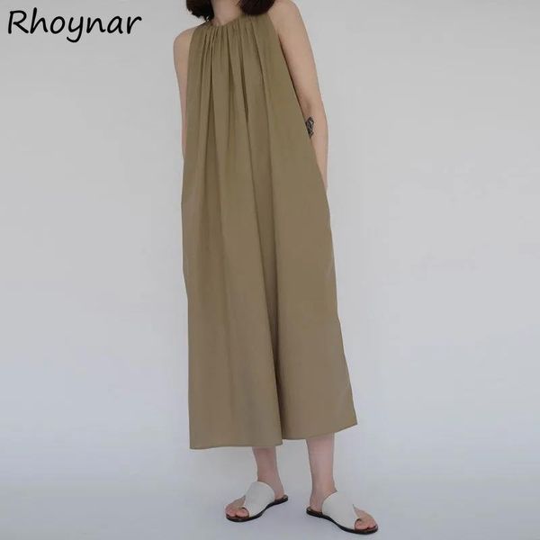casual dresses dress women solid loose leisure elegant all-match sleeveless o-neck vintage simple female vestido korean style folds homewear, Black;gray
casual dresses dress women solid loose leisure elegant all-match sleeveless o-neck vintage simple female vestido korean style folds homewear, Black;gray