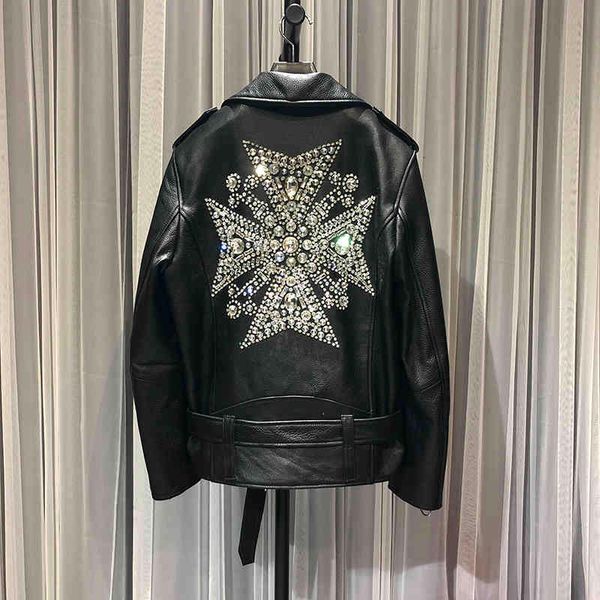 women's jackets jackets woman coats 100% female motorcycle clothing real natural sheepskin leather masonry decor sud8, Black;brown
women's jackets jackets woman coats 100% female motorcycle clothing real natural sheepskin leather masonry decor sud8, Black;brown