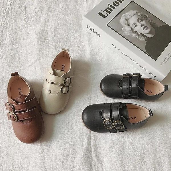 comfortable girls' small leather shoes korean toddler baby 2021 spring boys fashion bean retro style british sof flat, Black;grey
comfortable girls' small leather shoes korean toddler baby 2021 spring boys fashion bean retro style british sof flat, Black;grey
