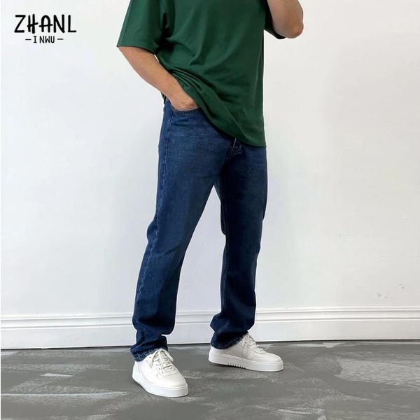 men's jeans brand mens male trousers street style simple design loose straight denim pants hip hop men, Blue
men's jeans brand mens male trousers street style simple design loose straight denim pants hip hop men, Blue