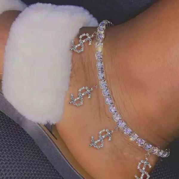 anklets fashion summer beach anklet dollar sign pendant for women iced out bling 5a cz tennis chain adjust foot jewelry, Red;blue
anklets fashion summer beach anklet dollar sign pendant for women iced out bling 5a cz tennis chain adjust foot jewelry, Red;blue