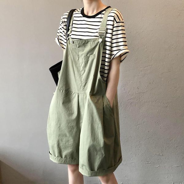 women's shorts alien kitty 2021 bf style summer overalls casual women solid vintage high waist chic midi loose elegant, White;black
women's shorts alien kitty 2021 bf style summer overalls casual women solid vintage high waist chic midi loose elegant, White;black