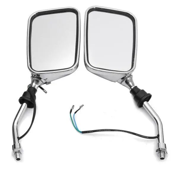 10mm pair motorcycle rearview side chrome mirrors and turn signal indicator light amber
10mm pair motorcycle rearview side chrome mirrors and turn signal indicator light amber
