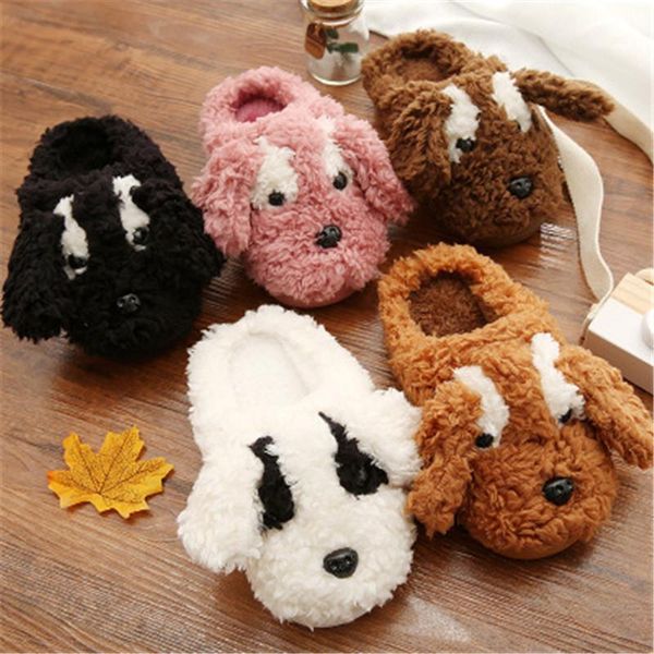 slipper kids baby boys girls winter slippers bridled fleece lined padded warm keeping imitation dog home shoes, Black;grey
slipper kids baby boys girls winter slippers bridled fleece lined padded warm keeping imitation dog home shoes, Black;grey