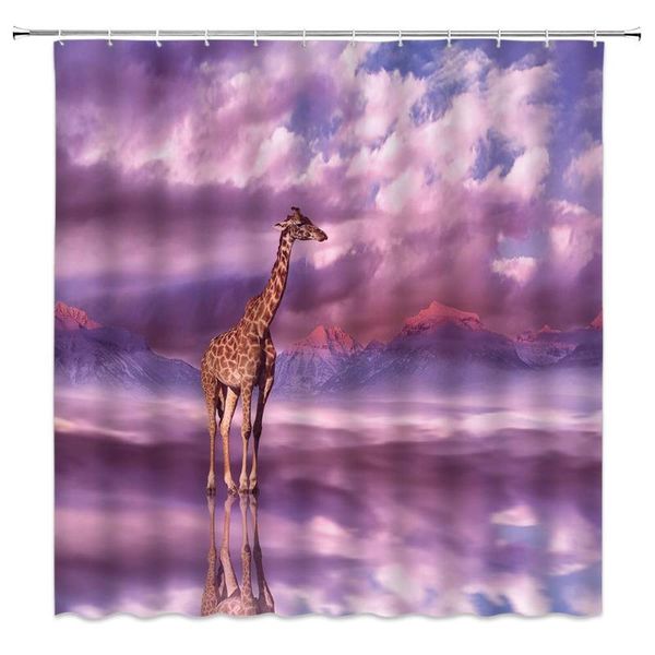 giraffe shower curtain animals on quiet lake under colorful clouds 70x70 inch polyester fabric bathroom accessories curtains
giraffe shower curtain animals on quiet lake under colorful clouds 70x70 inch polyester fabric bathroom accessories curtains