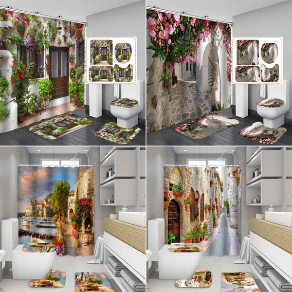 fresh flowers doorway street shower curtain set bath mats rugs europe alley non-slip mat bathroom curtains with hooks home decor
fresh flowers doorway street shower curtain set bath mats rugs europe alley non-slip mat bathroom curtains with hooks home decor