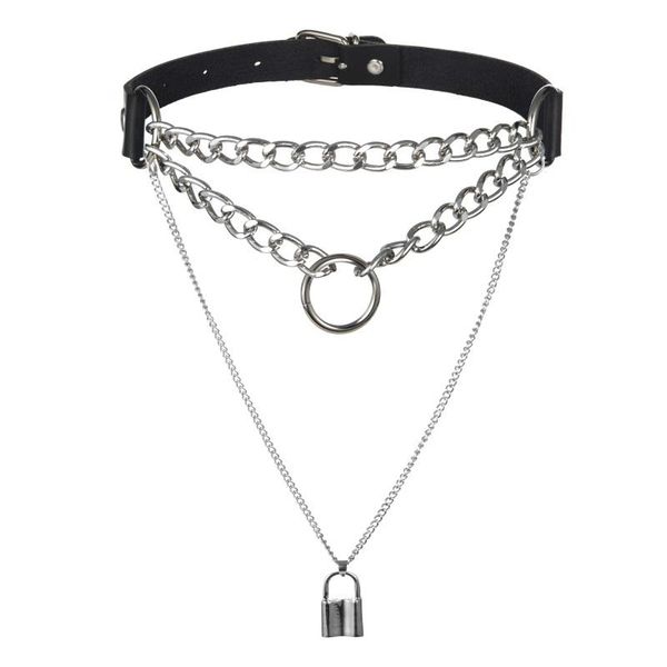 chokers egirl choker kraag slot gothic ketting punk goth sieraden harajuku stijl zwarte chocker emo grunge esthetische accessoires, Golden;silver 
chokers egirl choker kraag slot gothic ketting punk goth sieraden harajuku stijl zwarte chocker emo grunge esthetische accessoires, Golden;silver