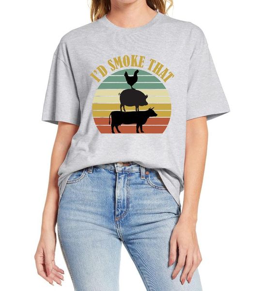 women's t-shirt i'd smoke that bbq funny gifts shirts t shirt cartoon animal cotton tee, White
women's t-shirt i'd smoke that bbq funny gifts shirts t shirt cartoon animal cotton tee, White
