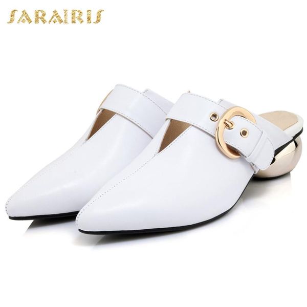 dress shoes sarairis 2021 design genuine cow leather strange style summer woman pumps mules pointed toe slip-on casual, Black
dress shoes sarairis 2021 design genuine cow leather strange style summer woman pumps mules pointed toe slip-on casual, Black
