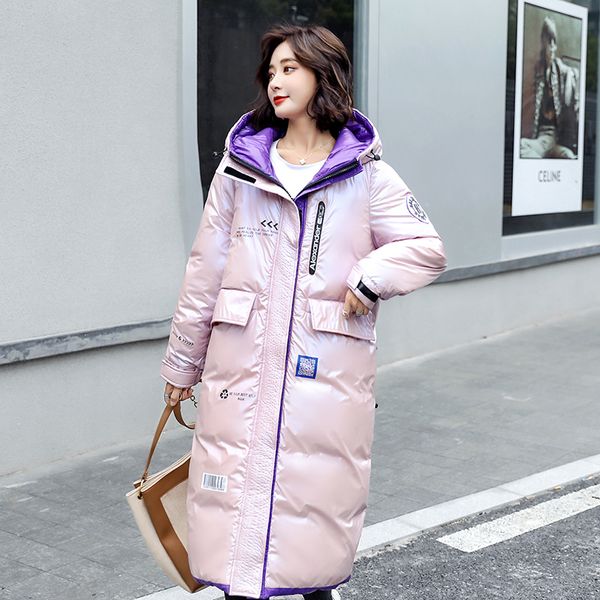 winter solid parkas for woman casual thick ladies jackets hooded fur loose female puffer coats shiny padded women parkas, Black
winter solid parkas for woman casual thick ladies jackets hooded fur loose female puffer coats shiny padded women parkas, Black
