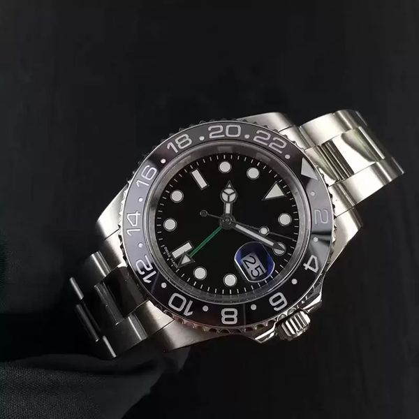 with original box new style mens black bezel automatic watch men's calendar full steel gmt batman watches men sapphire 116719 business, Slivery;brown
with original box new style mens black bezel automatic watch men's calendar full steel gmt batman watches men sapphire 116719 business, Slivery;brown