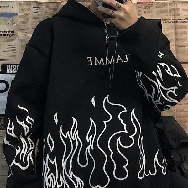 men's hoodies & sweatshirts winter fashion print thicked flame couples wear hoody casual hooded sweatshirt streetwear men jacket pullov, Black
men's hoodies & sweatshirts winter fashion print thicked flame couples wear hoody casual hooded sweatshirt streetwear men jacket pullov, Black
