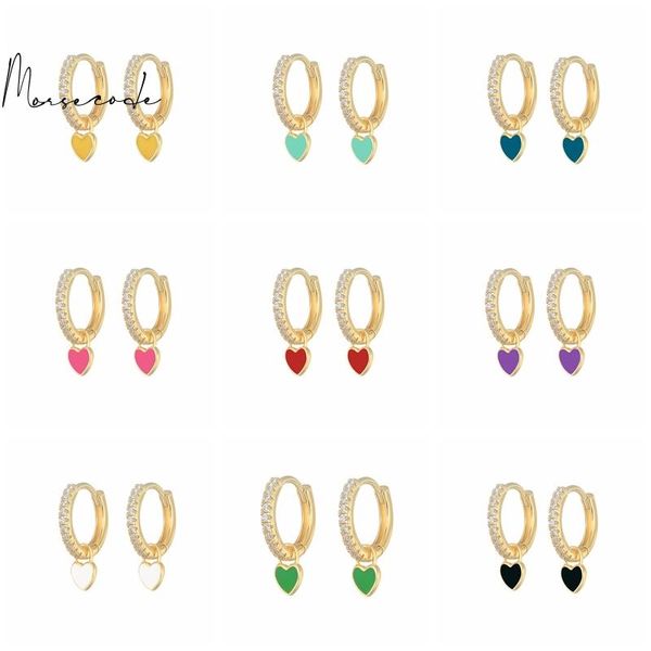hoop & huggie morse women enamel heart earrings with 13 clolor dripping oil craft pendientes dangle piercing ear rings for jewelry, Golden;silver
hoop & huggie morse women enamel heart earrings with 13 clolor dripping oil craft pendientes dangle piercing ear rings for jewelry, Golden;silver