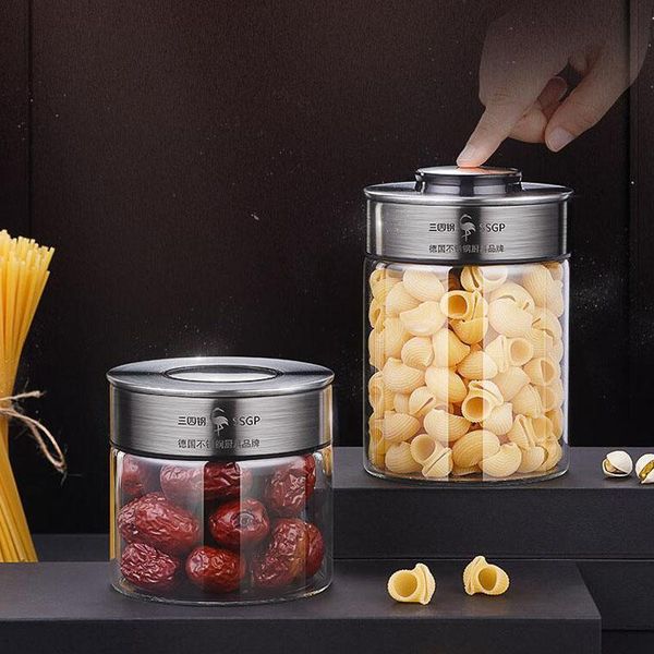 storage bottles & jars household automatic keying seal pot grain tank tea coffee beans can transparent glass food
storage bottles & jars household automatic keying seal pot grain tank tea coffee beans can transparent glass food