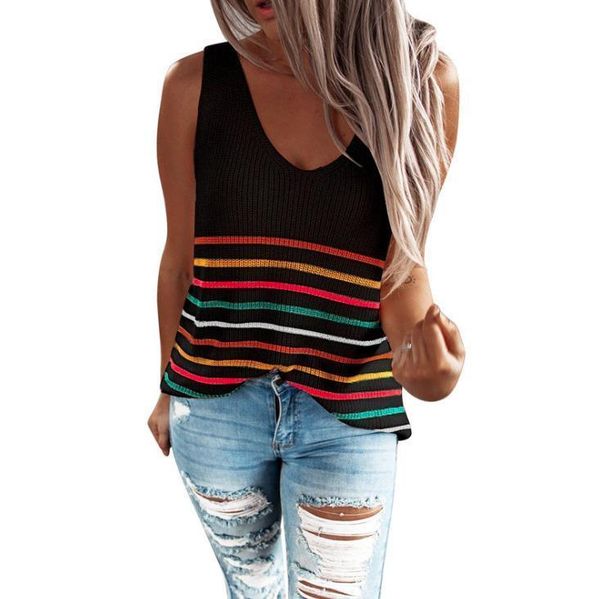 womens tanks sale women fashion ladies v neck striped slim camisole tank sleeveless vest, White
womens tanks sale women fashion ladies v neck striped slim camisole tank sleeveless vest, White