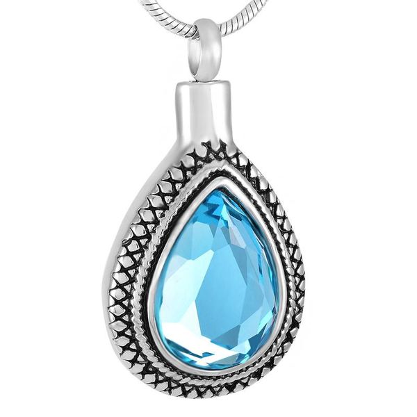 pendant necklaces ksj9314 ocean blue tear stone inlay memorial urn women necklace stainless steel cremation jewelry ashes holder keepsake, Silver
pendant necklaces ksj9314 ocean blue tear stone inlay memorial urn women necklace stainless steel cremation jewelry ashes holder keepsake, Silver