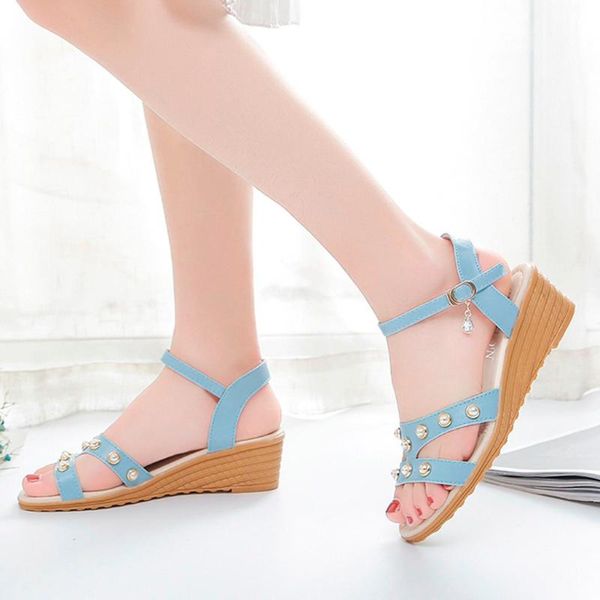 dress shoes sagace fashion women's summer pearl sandals chaussures femme simple students roman wedges casual female beach j25, Black
dress shoes sagace fashion women's summer pearl sandals chaussures femme simple students roman wedges casual female beach j25, Black