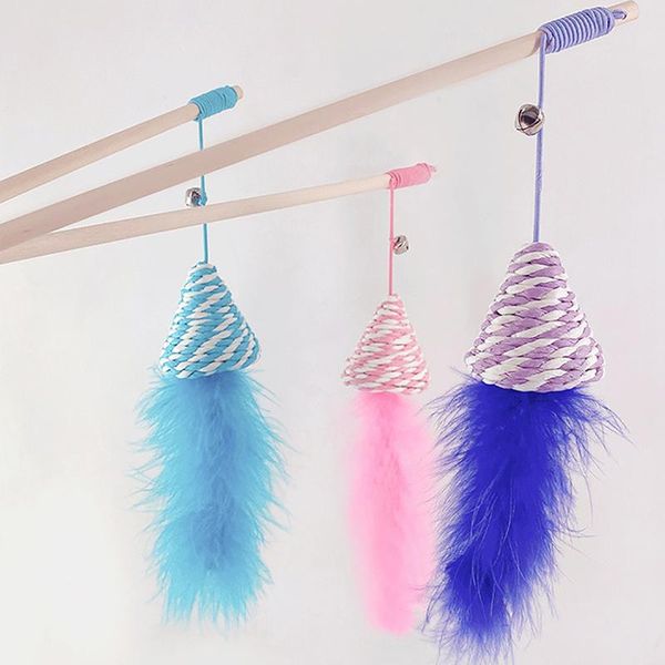 interactive 1pcs cat wand fun fake feather wooden pole funny kitten teaser pet toy playing porcelain toys
interactive 1pcs cat wand fun fake feather wooden pole funny kitten teaser pet toy playing porcelain toys