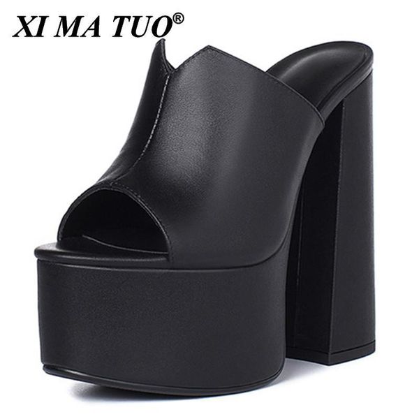 dress shoes 2021 genuine leather sandals women fashion brand thick high heel party night club platform ladies, Black
dress shoes 2021 genuine leather sandals women fashion brand thick high heel party night club platform ladies, Black