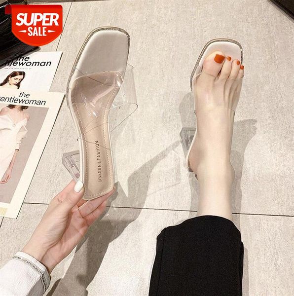 wearing sandals, women's shoes, thick-heeled square toe, word with transparent sandals #he1w, Black
wearing sandals, women's shoes, thick-heeled square toe, word with transparent sandals #he1w, Black