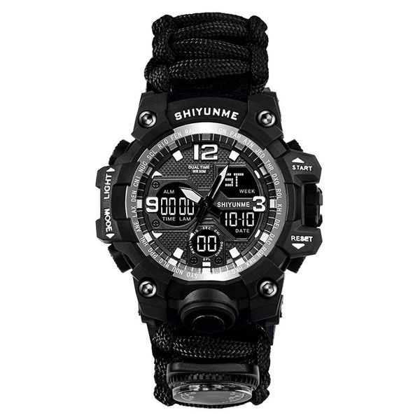 wristwatches shiyunme men military watch 50m waterproof wristwatch led digital clock outdoor sport compass thermometer quartz, Slivery;brown
wristwatches shiyunme men military watch 50m waterproof wristwatch led digital clock outdoor sport compass thermometer quartz, Slivery;brown