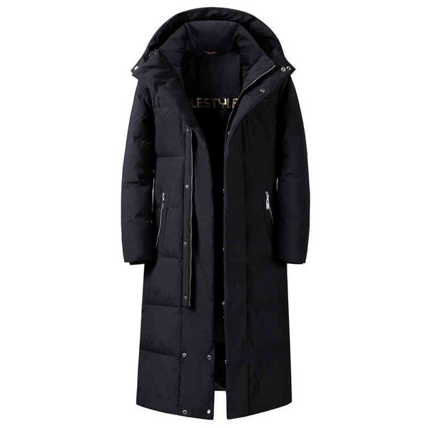 2021 coat hooded fashion x-long 90% white duck down winter et men thick warm brand black parkas, Black;white
2021 coat hooded fashion x-long 90% white duck down winter et men thick warm brand black parkas, Black;white