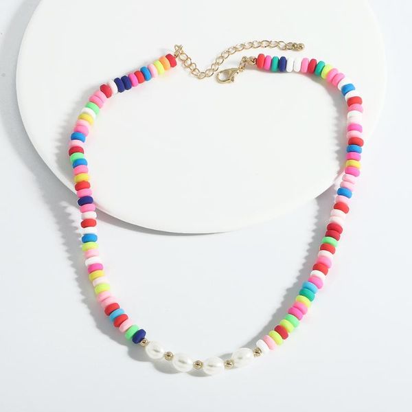chains miwens charm colorful heishi link necklace for women bridal elegant acrylic pearl chokers brand design accessory party, Silver
chains miwens charm colorful heishi link necklace for women bridal elegant acrylic pearl chokers brand design accessory party, Silver
