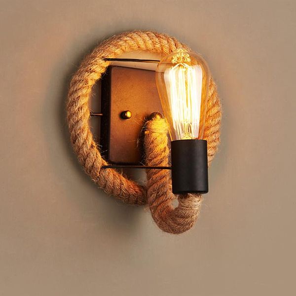 vintage rope wall-mounted lamp corridor bar restaurant decorative night light without bulb wall
vintage rope wall-mounted lamp corridor bar restaurant decorative night light without bulb wall