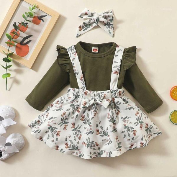 clothing sets toddler baby girl summer clothes flying sleeve printed romper strap skirt headband set born infant clothin1, White
clothing sets toddler baby girl summer clothes flying sleeve printed romper strap skirt headband set born infant clothin1, White