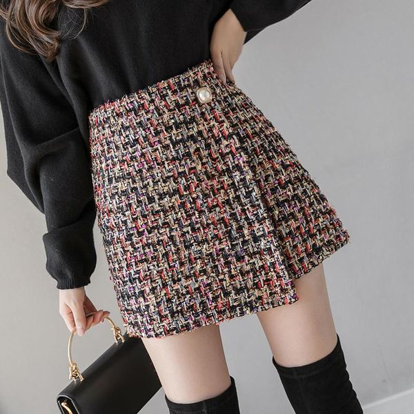irregular tweed woolen skirt for women fashion autumn winter a-line short mini skirts hip package elegant booty faldas verano, Black
irregular tweed woolen skirt for women fashion autumn winter a-line short mini skirts hip package elegant booty faldas verano, Black