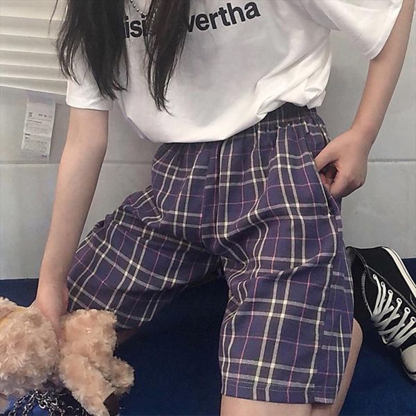 harajuku plaid korean style womens pant high waist straight knee length casual summer fashion retro female, Black;white
harajuku plaid korean style womens pant high waist straight knee length casual summer fashion retro female, Black;white