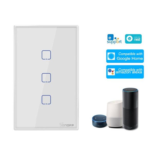 smart home control sonoff t2us tx wifi touch wall light switch with border 1/2/3 gang 433 rf/voice/app works alexa
smart home control sonoff t2us tx wifi touch wall light switch with border 1/2/3 gang 433 rf/voice/app works alexa