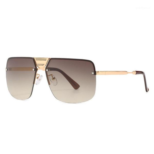 vintage oversized square rimless sunglasses men 2021 design travel driving metal sun glasses for male goggle uv400, White;black
vintage oversized square rimless sunglasses men 2021 design travel driving metal sun glasses for male goggle uv400, White;black