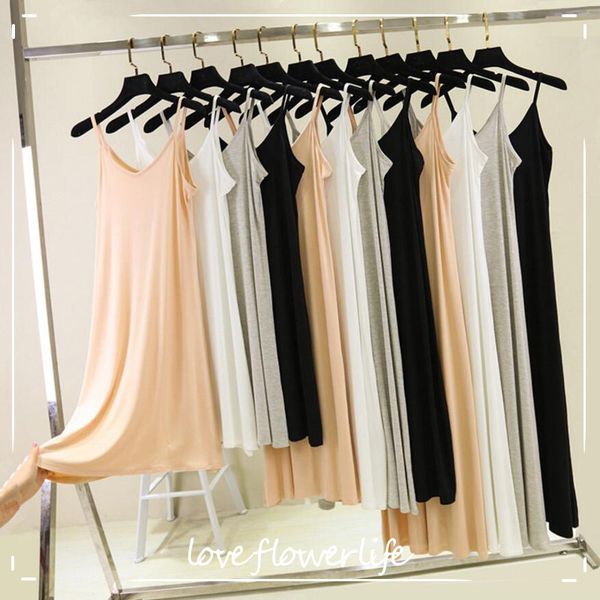 summer dress women modal sleeveless v-neck spaghetti strap long dress elegant party dress loose plus size vestidos 210521, Black;gray
summer dress women modal sleeveless v-neck spaghetti strap long dress elegant party dress loose plus size vestidos 210521, Black;gray