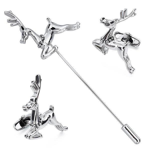pins, brooches silver color sika deer cufflinks brooch pin novelty anime cuff link button match with gentlemen suit shirt, Gray
pins, brooches silver color sika deer cufflinks brooch pin novelty anime cuff link button match with gentlemen suit shirt, Gray