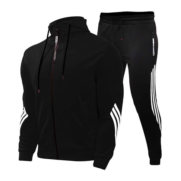 men's tracksuits spring and autumn sports leisure loose set hooded zipper cardigan two piece, Gray
men's tracksuits spring and autumn sports leisure loose set hooded zipper cardigan two piece, Gray