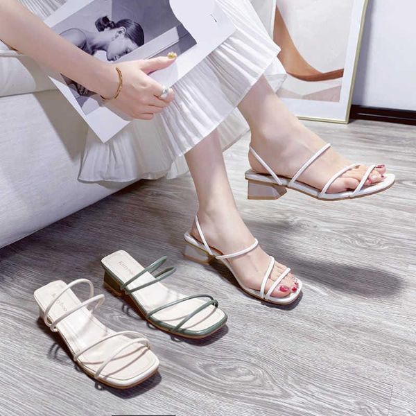sandals mid-calf strap 2021 summer med block heels all-match clear square toe sale of women's shoes two weare medium chunky buck, Black
sandals mid-calf strap 2021 summer med block heels all-match clear square toe sale of women's shoes two weare medium chunky buck, Black