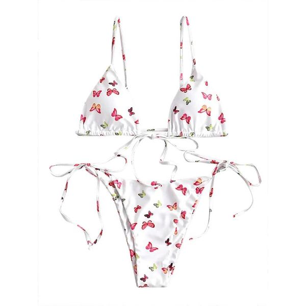 women's swimwear 2021 women micro bikini set push up butterfly beach bathing suit brazilian thong swimsuit for girls swim, White;black
women's swimwear 2021 women micro bikini set push up butterfly beach bathing suit brazilian thong swimsuit for girls swim, White;black
