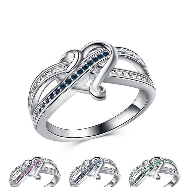 wedding rings fashion exquisite cute silver color heart crystal for bridal ring anniversary lover's jewelry valentine's day gift, Slivery;golden
wedding rings fashion exquisite cute silver color heart crystal for bridal ring anniversary lover's jewelry valentine's day gift, Slivery;golden