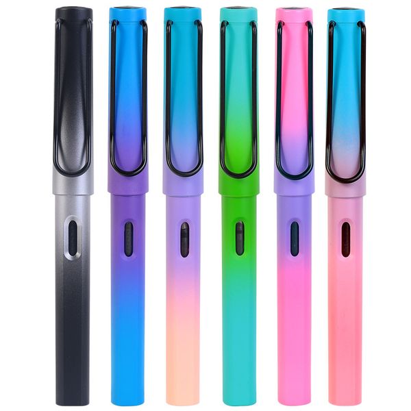 6pieces/lot 2021 new fountain pen fashion popular plastic colorful classic business gift ink pens nice office pen gift gradient color
6pieces/lot 2021 new fountain pen fashion popular plastic colorful classic business gift ink pens nice office pen gift gradient color