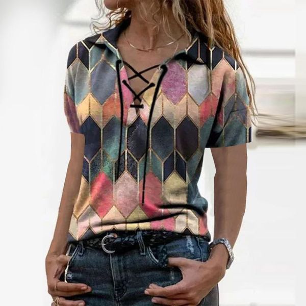 women's t-shirt fashion casual geometric short sleeve t-shirts 2021 summer creativity loose v-neck t-shirt,drop ship #tp, White
women's t-shirt fashion casual geometric short sleeve t-shirts 2021 summer creativity loose v-neck t-shirt,drop ship #tp, White