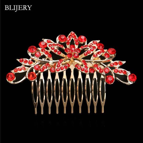 hair clips & barrettes blijery gold color flower wedding combs red rhinestone crystal bridal accessories engagement party women jewelry, Golden;silver
hair clips & barrettes blijery gold color flower wedding combs red rhinestone crystal bridal accessories engagement party women jewelry, Golden;silver