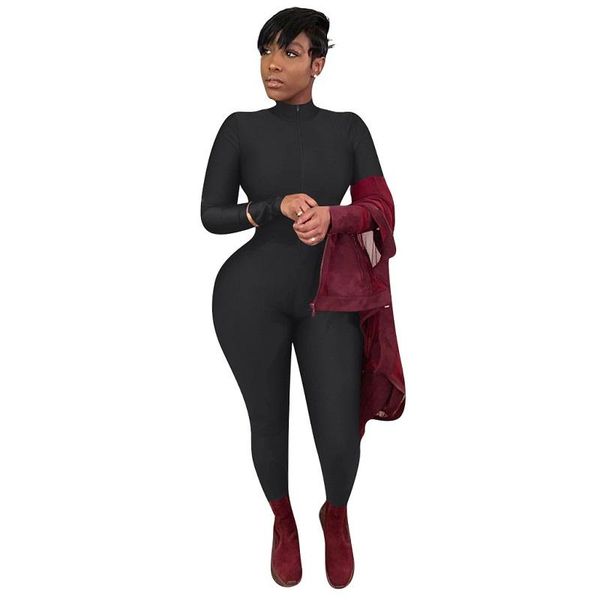 women's jumpsuits & rompers solid color skinny women stand collar full length catsuits beach style sports, Black;white
women's jumpsuits & rompers solid color skinny women stand collar full length catsuits beach style sports, Black;white