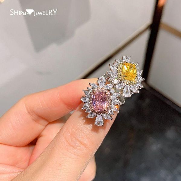 cluster rings shipei 100% 925 sterling silver citrine pink sapphire gemstone wedding fine jewelry romantic cute white gold ring for women, Golden;silver
cluster rings shipei 100% 925 sterling silver citrine pink sapphire gemstone wedding fine jewelry romantic cute white gold ring for women, Golden;silver