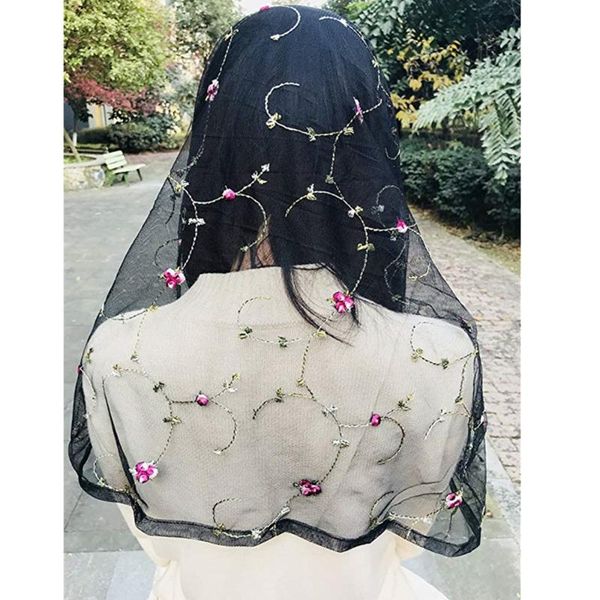 bridal veils black lace wedding veil catholic mantilla infinity head covering latin mass bride velo de novia 2021
bridal veils black lace wedding veil catholic mantilla infinity head covering latin mass bride velo de novia 2021