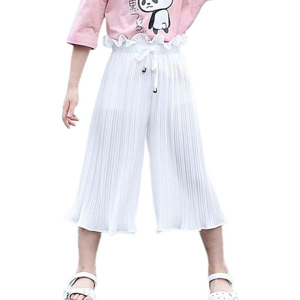 trousers teenage girls summer wide leg pants thin chiffon kids loose pleated fashion baby with lining daily wear, Blue
trousers teenage girls summer wide leg pants thin chiffon kids loose pleated fashion baby with lining daily wear, Blue