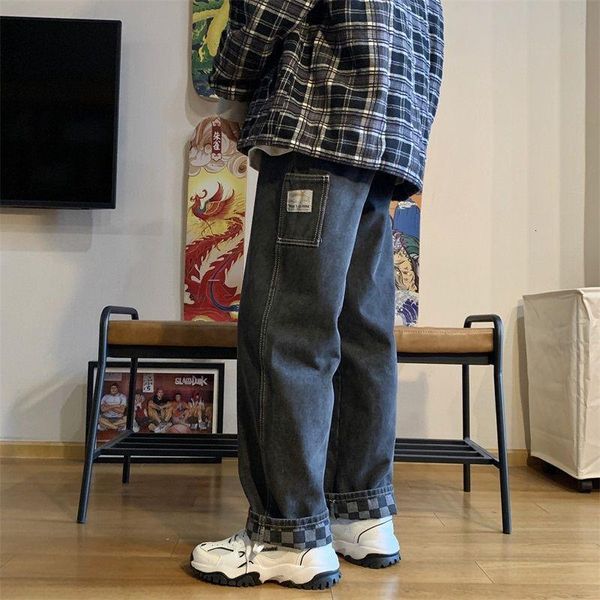 Men's Jeans Spring Fashion Straight Pants Plaid Printing Casual Black/blue Color Mens Loose Trousers Plus Size -2XL DAXT
Men's Jeans Spring Fashion Straight Pants Plaid Printing Casual Black/blue Color Mens Loose Trousers Plus Size -2XL DAXT